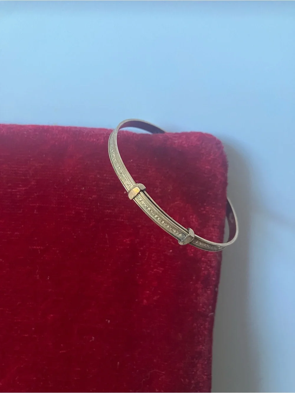 Vintage 1/20 12K GF Gold Filled Childs Baby Slide Bangle Bracelet Keepsake.